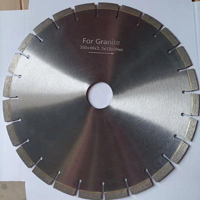 350 mm Διαμέτρου 40 mm Σχήμα τμήματος Γρανίτη κόψιμο λεπίδα για ακριβή διαίρεση μπλοκ
