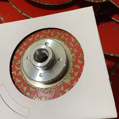 180mm ηλεκτροπλασμένος δίσκος κοπής μαρμάρου με φλάντσα M14 και εξατομικευμένη υποστήριξη OEM