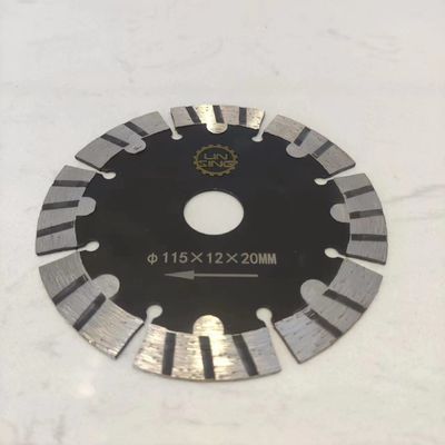Διαμέτρου 115 mm Turbo segmented δόντια κόφτης δίσκος για μαρμάρινο γρανίτη τούβλο άσφαλτο κατώφλι