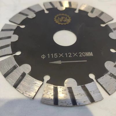 Διαμέτρου 115 mm Turbo segmented δόντια κόφτης δίσκος για μαρμάρινο γρανίτη τούβλο άσφαλτο κατώφλι