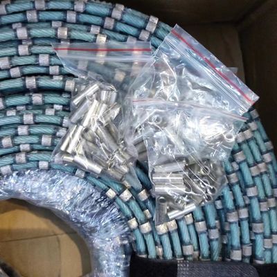 Κόψιμο 8,3 mm Bead πλαστικό διαμαντένιο σύρμα πριόνι για τετράγωνο και το προφίλ του γρανίτη μπλοκ