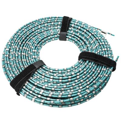 ODM Υποστηριζόμενο 7,3mm Sintered Bead πλαστικό διαμαντένιο σύρμα πριόνι για την κοπή των μπλοκ γρανίτη
