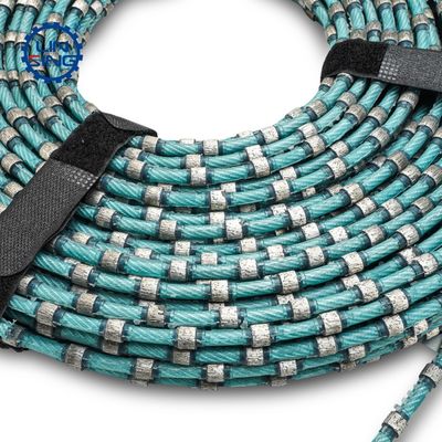 ODM Υποστηριζόμενο 7,3mm Sintered Bead πλαστικό διαμαντένιο σύρμα πριόνι για την κοπή των μπλοκ γρανίτη