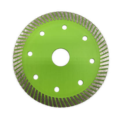 Προσαρμοσμένη υποστήριξη OBM 5 ιντσών Green Turbo Diamond Cutting Disc για την κοπή πέτρας