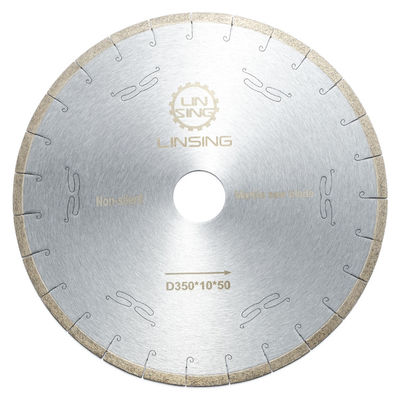 Κρύο Τύπο 350 mm J-Slot Diamond Segment Saw Blade για την κοπή μαρμάρου βιομηχανικής ποιότητας