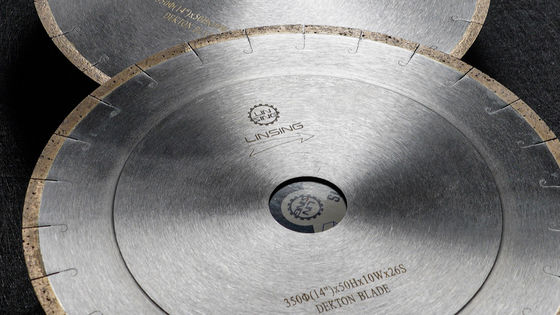 Αξία Α-Αξία J-slot Diamond Saw Blade για την κοπή Dekton 350 mm Stone Cutting Tools