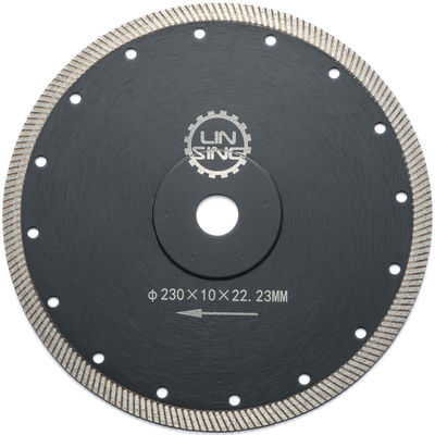 Αιχμηρότητα Τούρμπο τύπου 9 ιντσών 230mm M14 Diamond Saw Blade για την κοπή κεραμικής πέτρας
