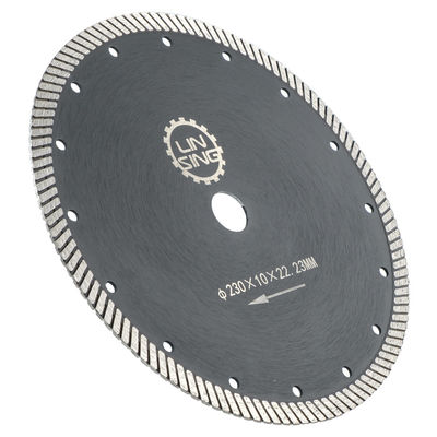 Αιχμηρότητα Τούρμπο τύπου 9 ιντσών 230mm M14 Diamond Saw Blade για την κοπή κεραμικής πέτρας