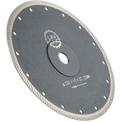 Αιχμηρότητα Τούρμπο τύπου 9 ιντσών 230mm M14 Diamond Saw Blade για την κοπή κεραμικής πέτρας