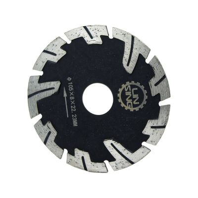 Βιομηχανικός βαθμός 115 mm Προστατευόμενα δόντια διαμαντένιο δίσκο για την κοπή τούβλων μαρμάρου γρανίτη
