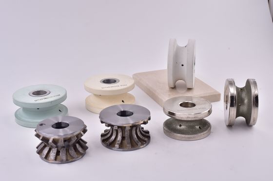 Προσαρμοσμένα χρώματα CNC Profiling Wheel για γρανίτη/μαρμάρινο σε CNC Machine Material Set