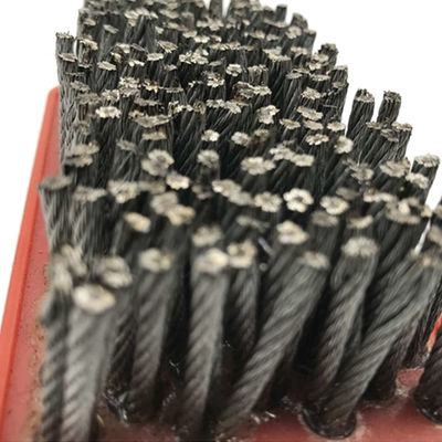 Προσαρμοσμένη υποστήριξη OBM 100mm-300mm Nylon Frankfurt Abrasive Brush για επεξεργασία πέτρας