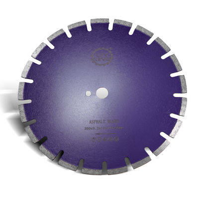 10mm πλάτος λεπίδας D350mm διαμαντένια κυκλική πριονιστική λεπίδα για ομαλή και ακριβή κοπή άσφαλτου