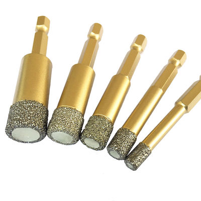 6mm Vacuum Brazed διαμαντένια δακτυλικά κομμάτια για μαρμάρινο γεώτρηση ρυθμός τροφοδότησης 24-48 "ανά λεπτό