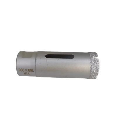 35mm M14 Διαμαντένιο Μικρό για ξηρή γεώτρηση Τμηματισμένη πορσελάνη Dekton σε βάση μαύρου χάλυβα