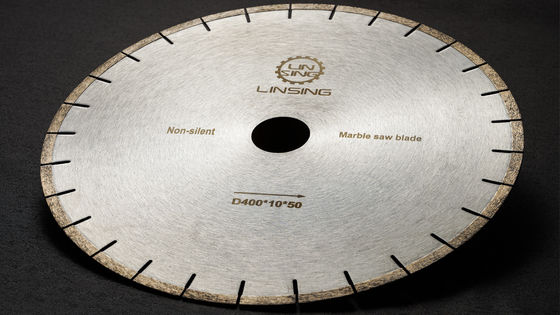 350 mm-400 mm Μαρμάρινο πριονιστήριο μαχαίρι από ανοξείδωτο χάλυβα και διαμάντι για την κοπή μαρμάρου
