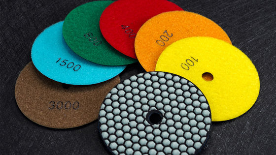 Υποστήριξη OEM 125mm ρητίνη δεσμός διαμάντι ευέλικτο ξηρό polishing Pad για το μάρμαρο γρανίτη