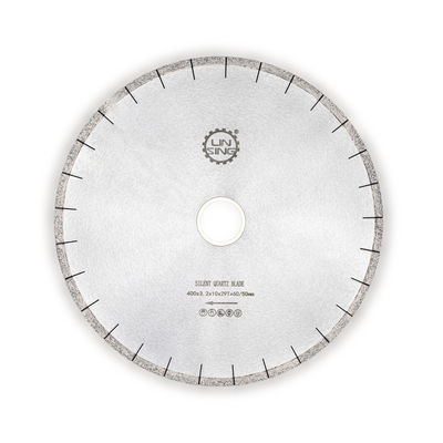 40 mm CrN Τελειοποίηση Επαγγελματική λεπίδα διαμαντινού πριονιού για ταχεία κοπή Κουάρτζου D400mm